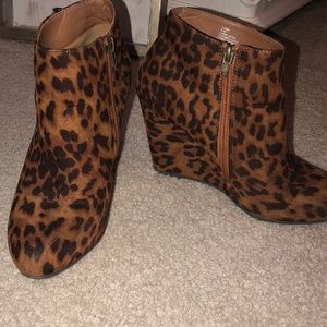 Cheetah booties